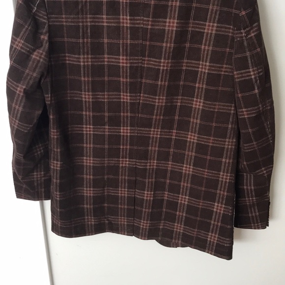 Brown plaid men suit coat territory ahead 30R nwot - Picture 7 of 7